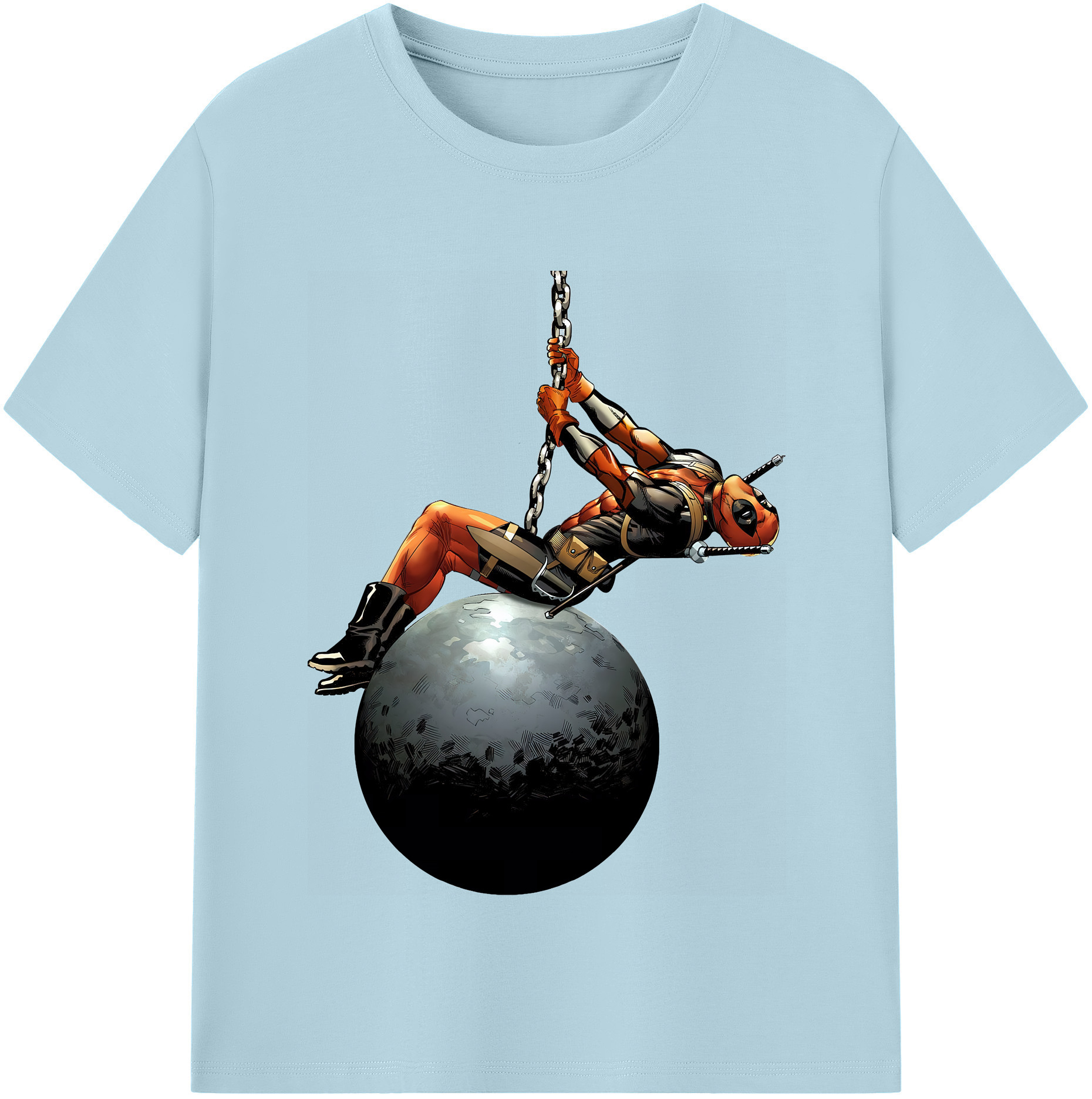 （画像用） Deadpool デッドプール 綿100％半袖Tシャツ（フロントプリント）